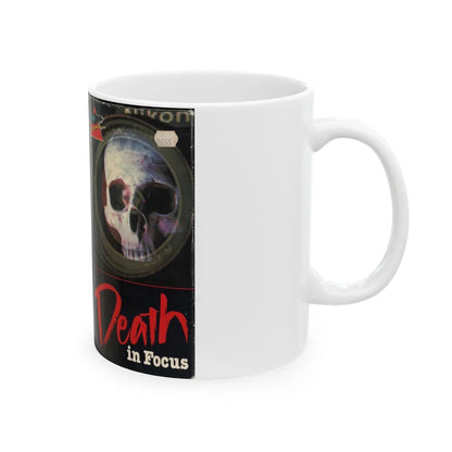 DEATH IN FOCUS (VHS COVER) - White Coffee Mug-Go Mug Yourself