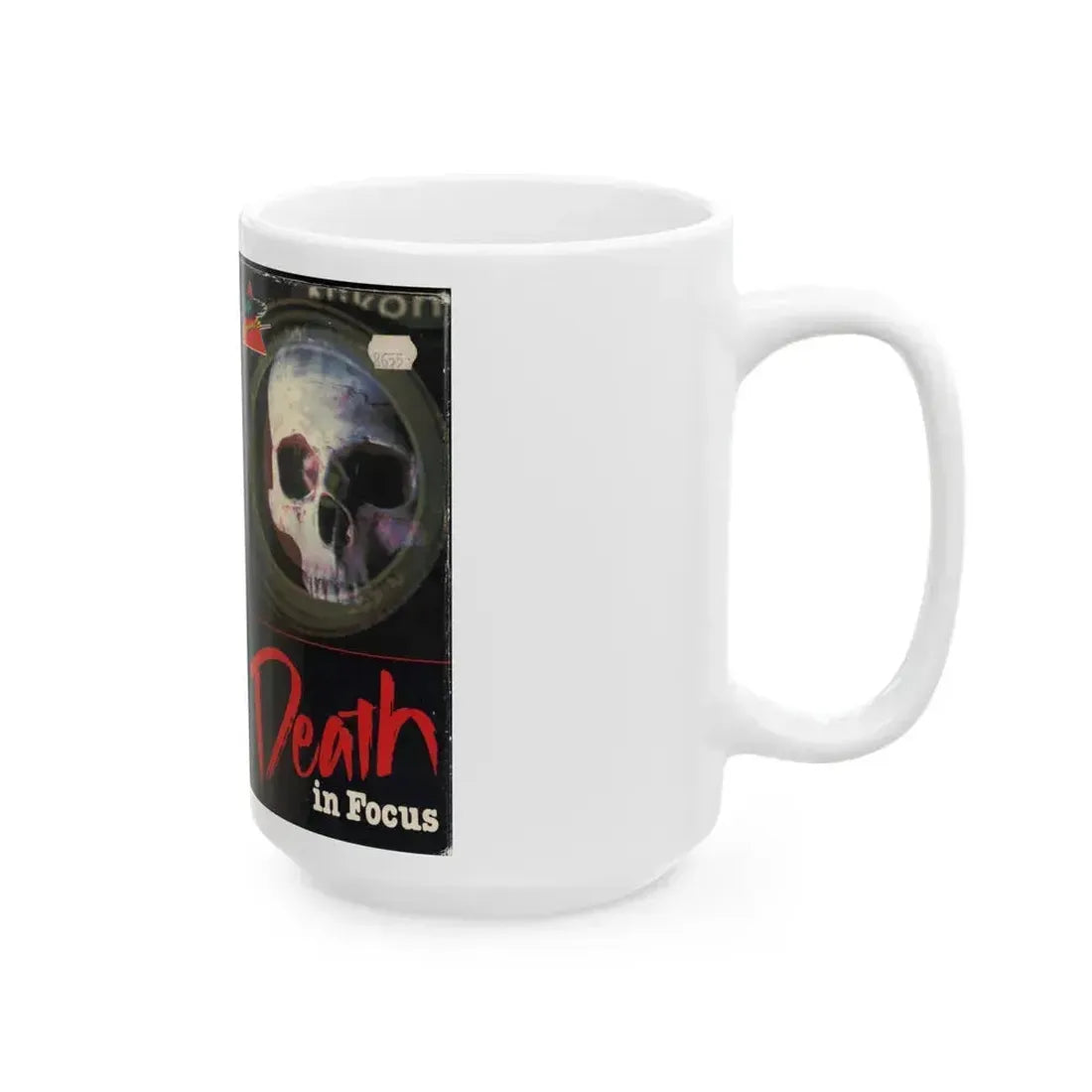 DEATH IN FOCUS (VHS COVER) - White Coffee Mug - Go Mug Yourself