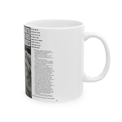 Death In His Dukes, Adventure, October 1963 - White Coffee Mug - Go Mug Yourself