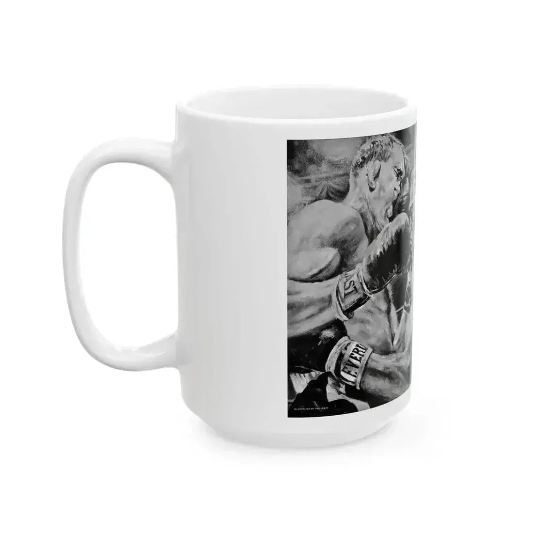 Death In His Dukes, Adventure, October 1963 - White Coffee Mug - Go Mug Yourself