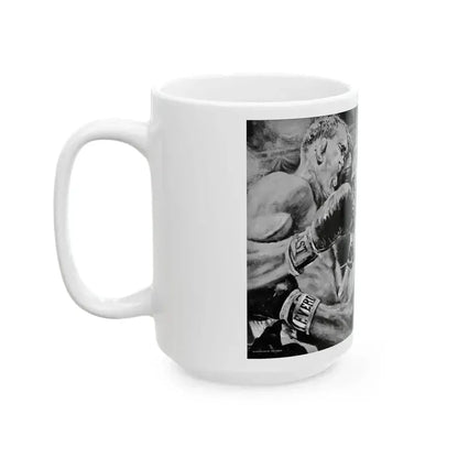Death In His Dukes, Adventure, October 1963 - White Coffee Mug - Go Mug Yourself