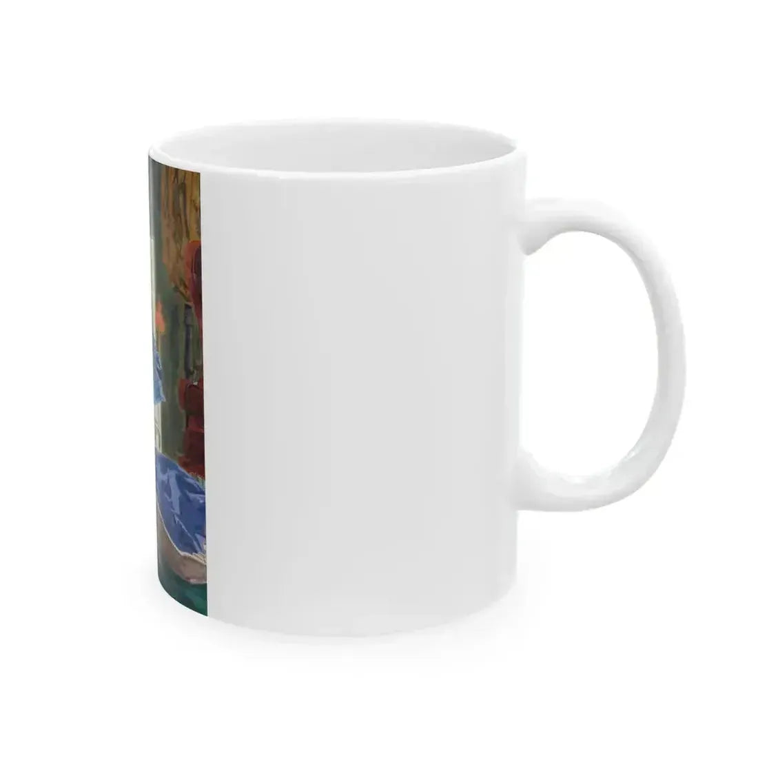 Death is my Lodger, Argosy, October 1955 - White Coffee Mug - Go Mug Yourself