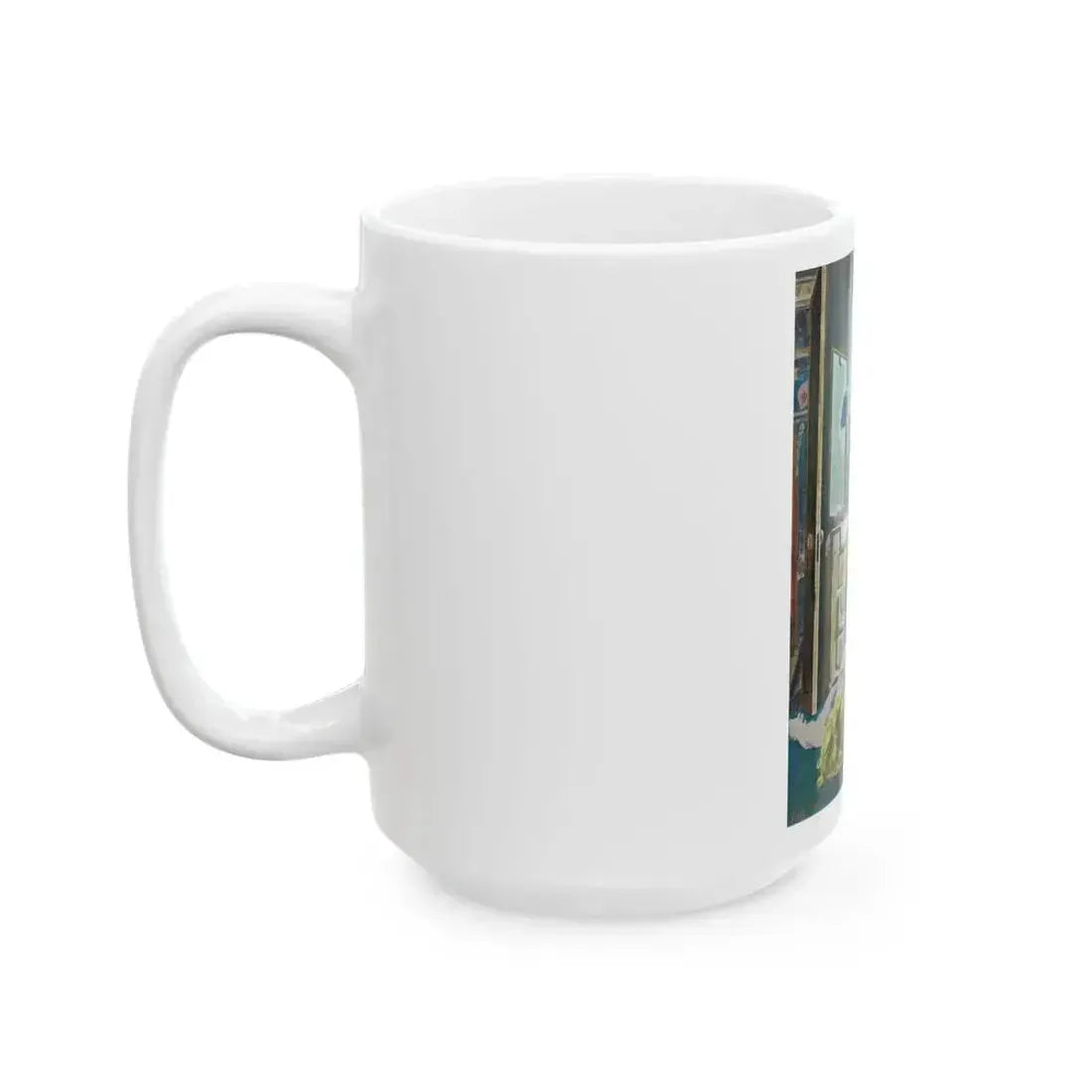 Death is my Lodger, Argosy, October 1955 - White Coffee Mug - Go Mug Yourself