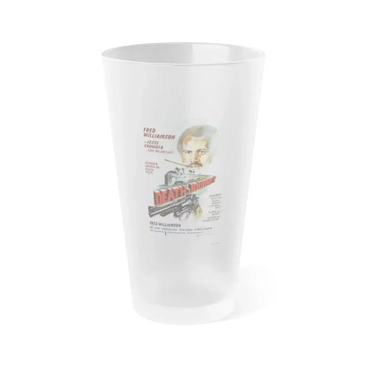 DEATH JOURNEY 1976 Movie Poster - Frosted Pint Glass 16oz Default Title - Go Mug Yourself