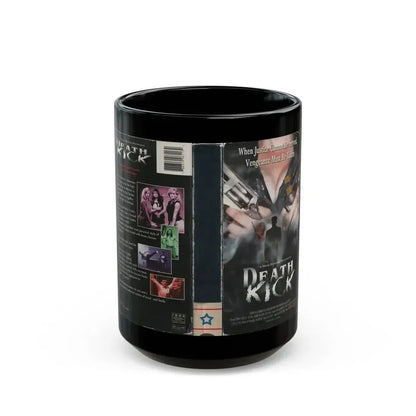 DEATH KICK (VHS COVER) - Black Coffee Mug 15oz - Go Mug Yourself