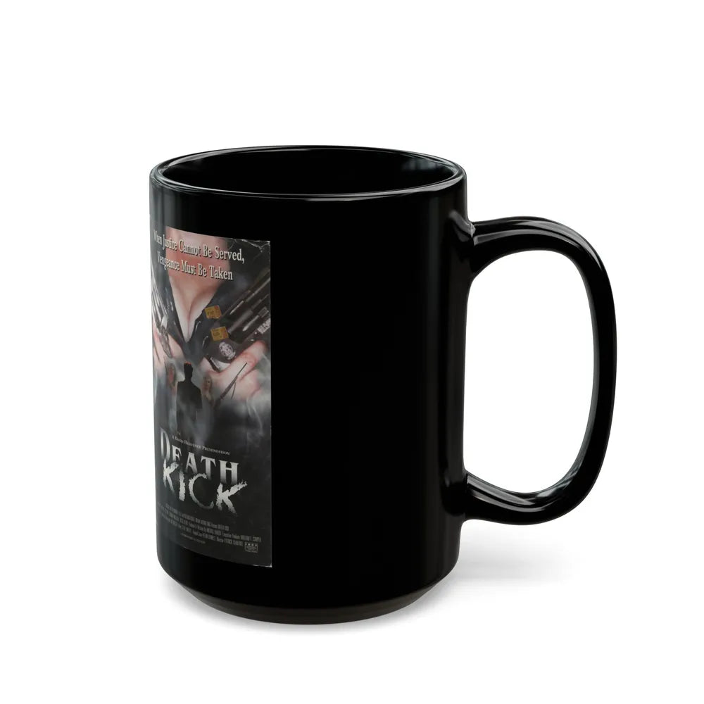 DEATH KICK (VHS COVER) - Black Coffee Mug-Go Mug Yourself