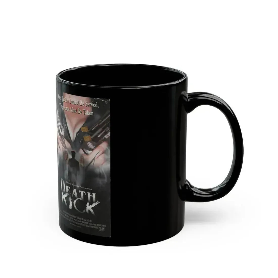 DEATH KICK (VHS COVER) - Black Coffee Mug - Go Mug Yourself
