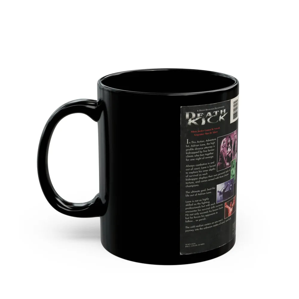 DEATH KICK (VHS COVER) - Black Coffee Mug-Go Mug Yourself