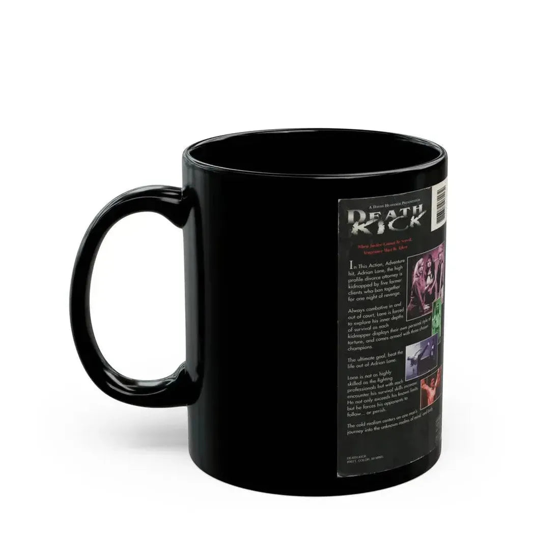 DEATH KICK (VHS COVER) - Black Coffee Mug - Go Mug Yourself