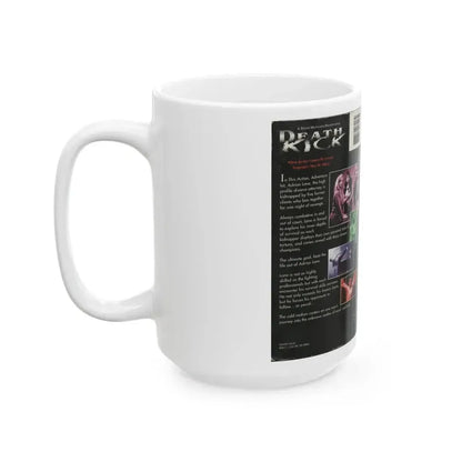 DEATH KICK (VHS COVER) - White Coffee Mug - Go Mug Yourself