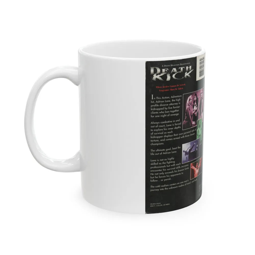 DEATH KICK (VHS COVER) - White Coffee Mug-Go Mug Yourself