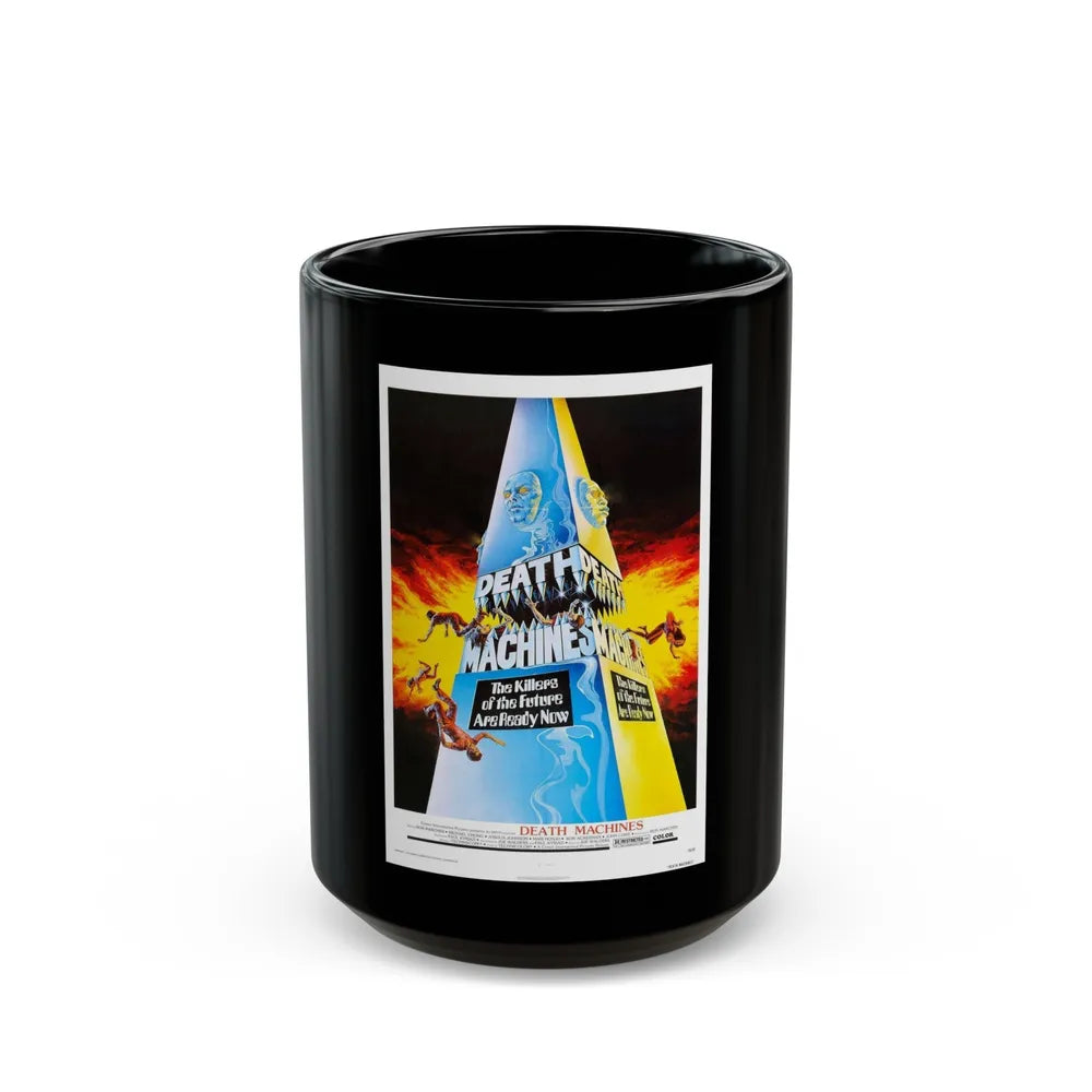 DEATH MACHINES 1976 Movie Poster - Black Coffee Mug-15oz-Go Mug Yourself