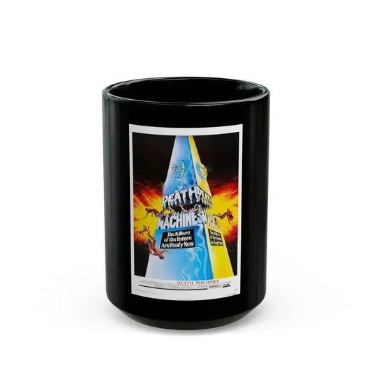 DEATH MACHINES 1976 Movie Poster - Black Coffee Mug 15oz - Go Mug Yourself