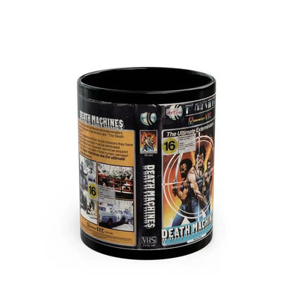 DEATH MACHINES (VHS COVER) - Black Coffee Mug 11oz - Go Mug Yourself