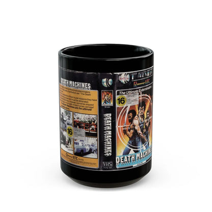 DEATH MACHINES (VHS COVER) - Black Coffee Mug-15oz-Go Mug Yourself