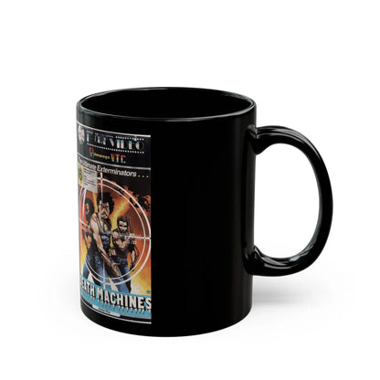 DEATH MACHINES (VHS COVER) - Black Coffee Mug-Go Mug Yourself