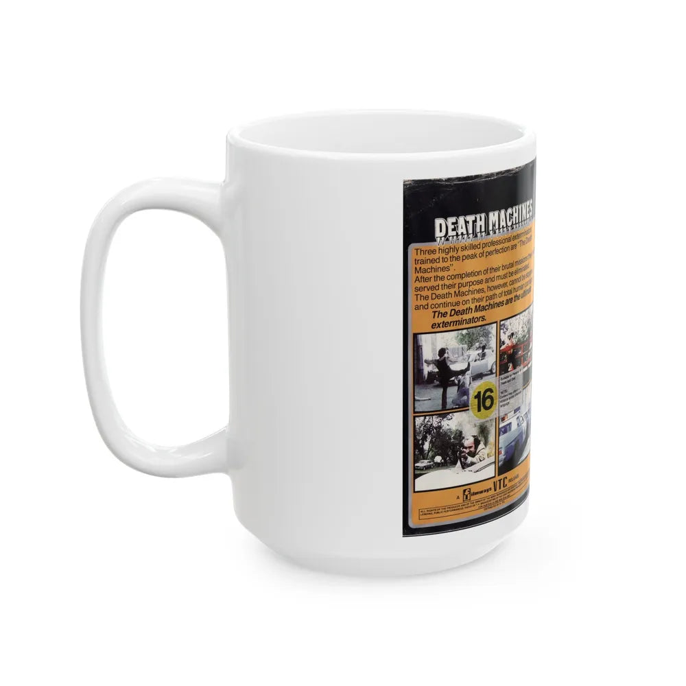 DEATH MACHINES (VHS COVER) - White Coffee Mug-Go Mug Yourself