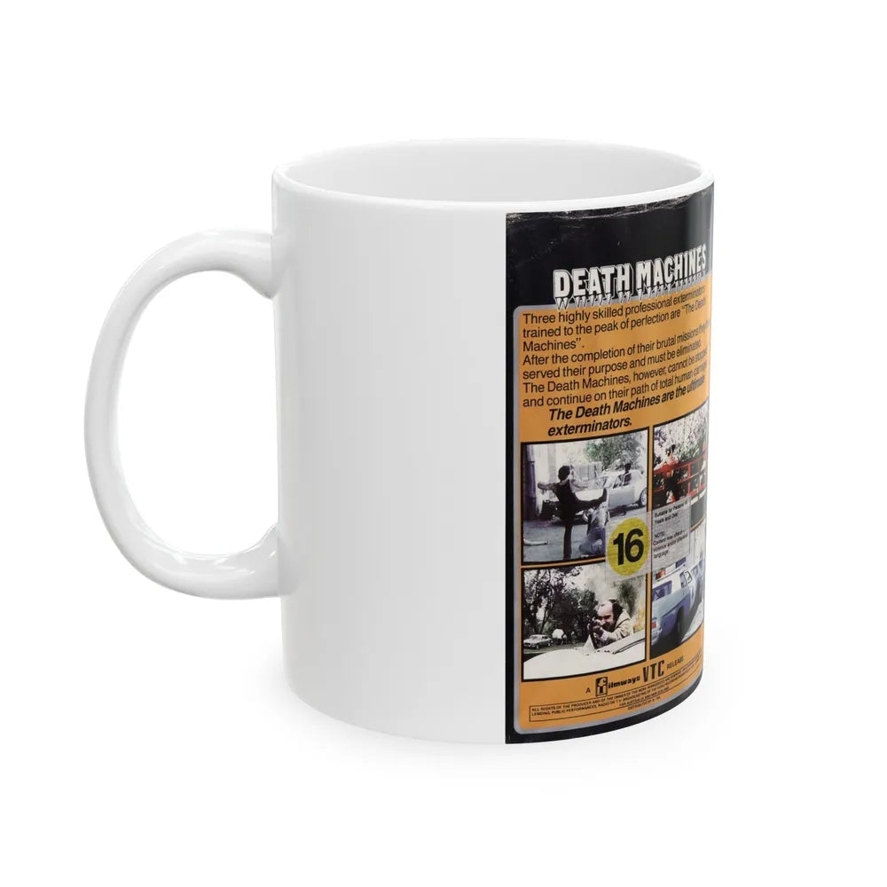 DEATH MACHINES (VHS COVER) - White Coffee Mug-Go Mug Yourself