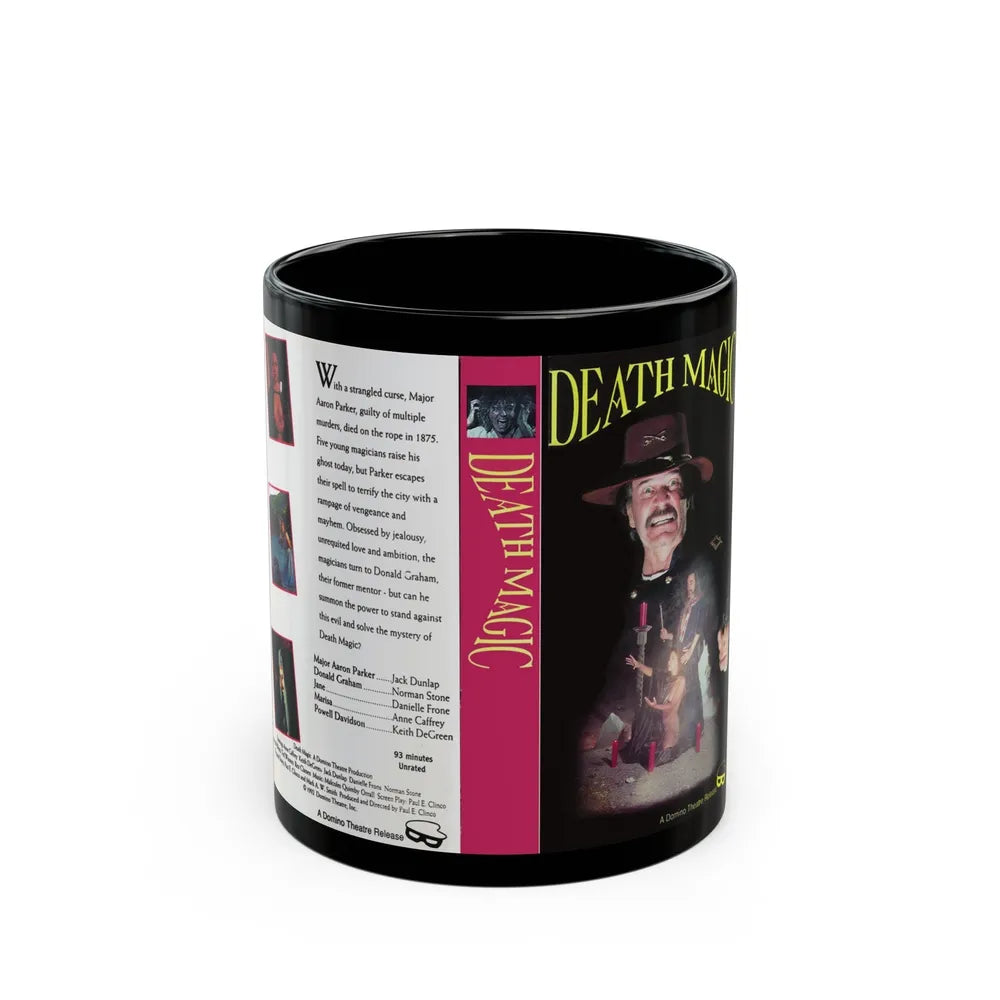 DEATH MAGIC (VHS COVER) - Black Coffee Mug-11oz-Go Mug Yourself