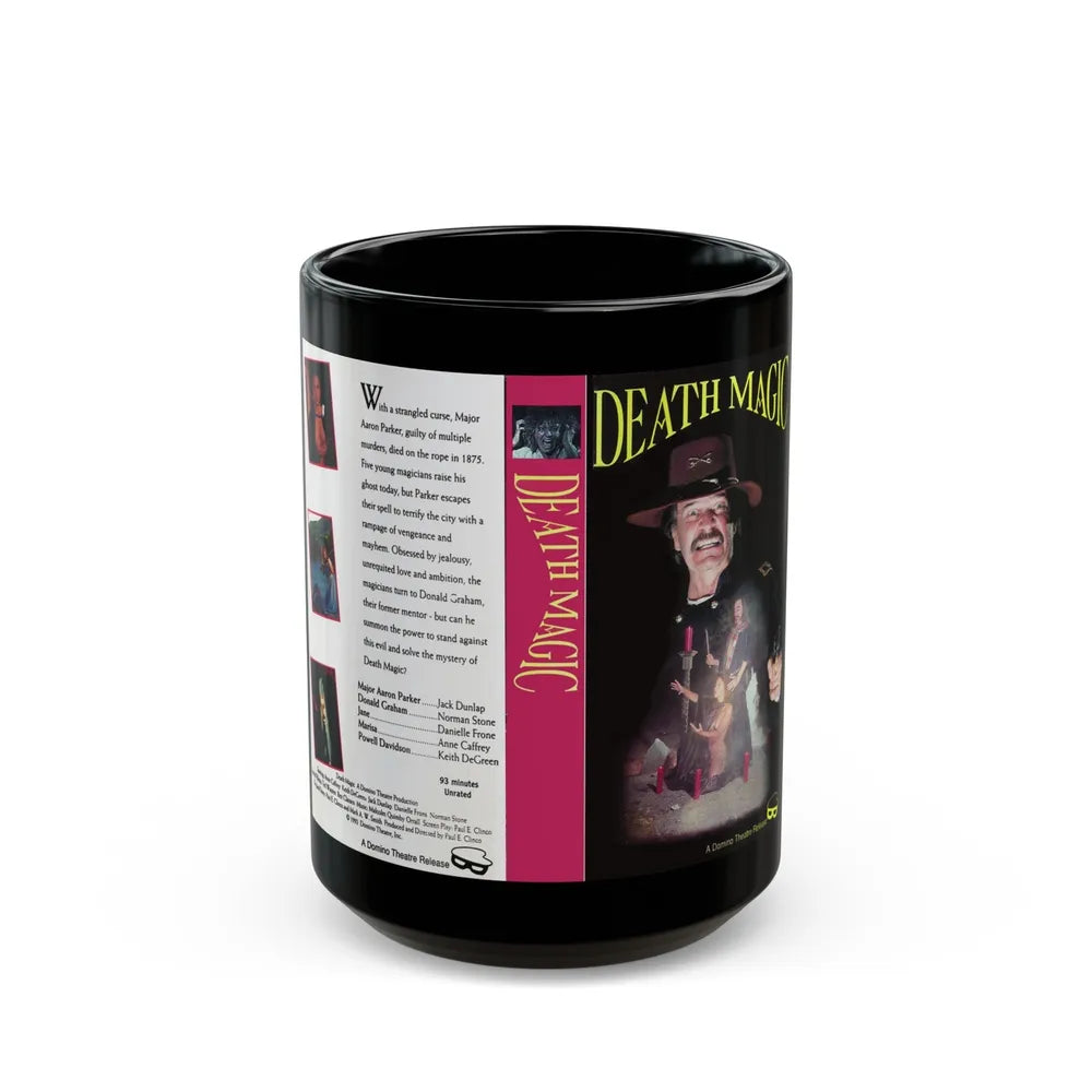 DEATH MAGIC (VHS COVER) - Black Coffee Mug-15oz-Go Mug Yourself