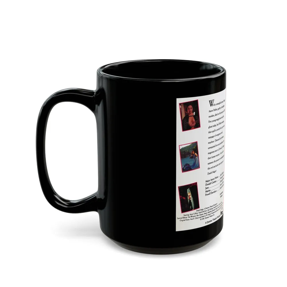 DEATH MAGIC (VHS COVER) - Black Coffee Mug-Go Mug Yourself