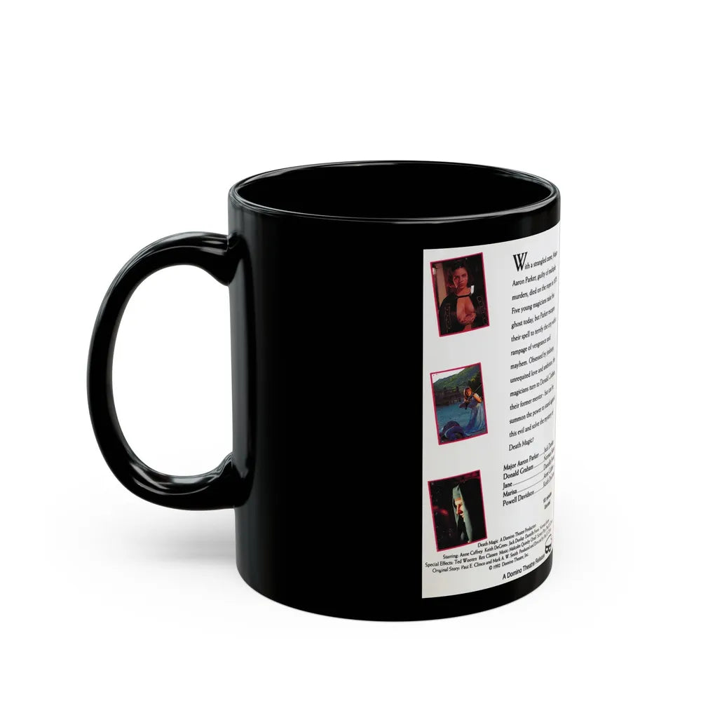 DEATH MAGIC (VHS COVER) - Black Coffee Mug-Go Mug Yourself