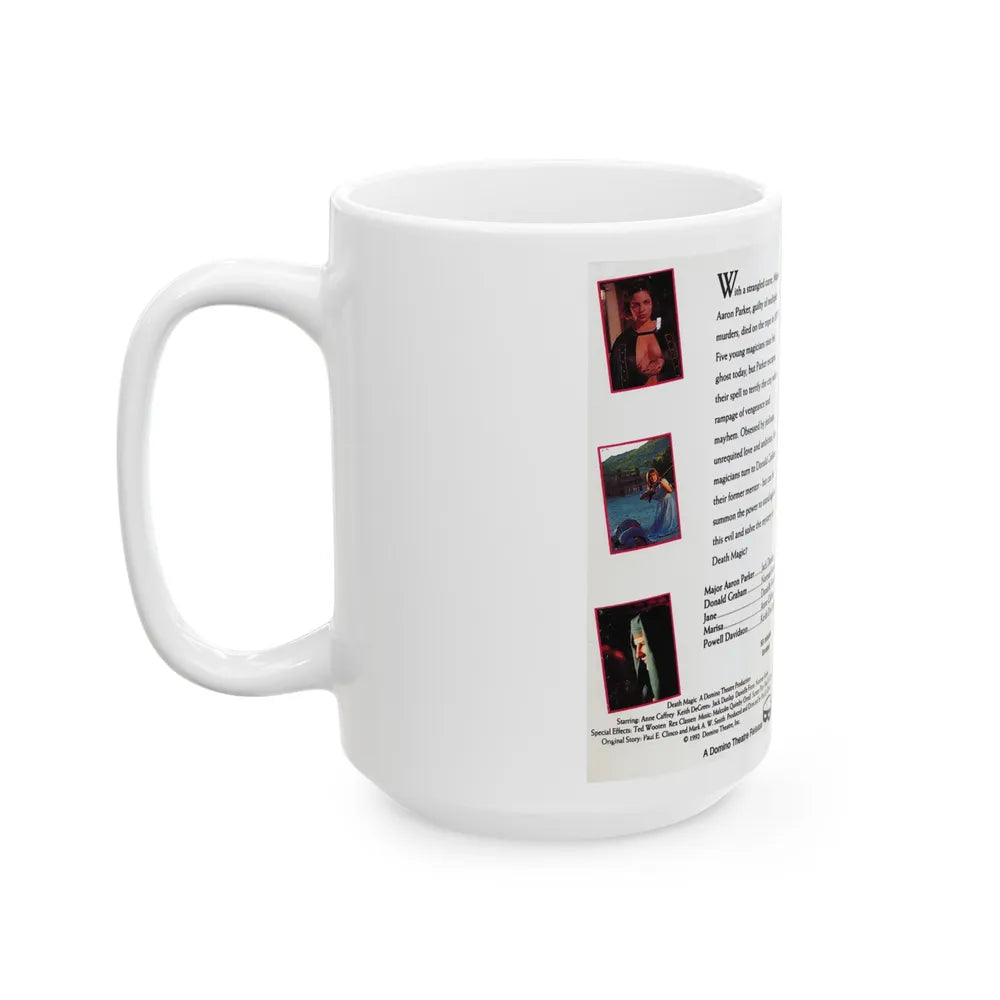 DEATH MAGIC (VHS COVER) - White Coffee Mug-Go Mug Yourself