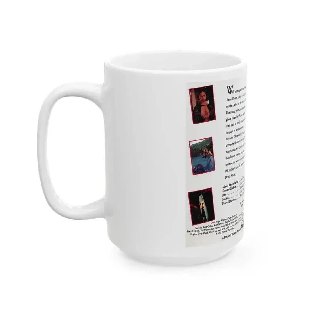 DEATH MAGIC (VHS COVER) - White Coffee Mug - Go Mug Yourself