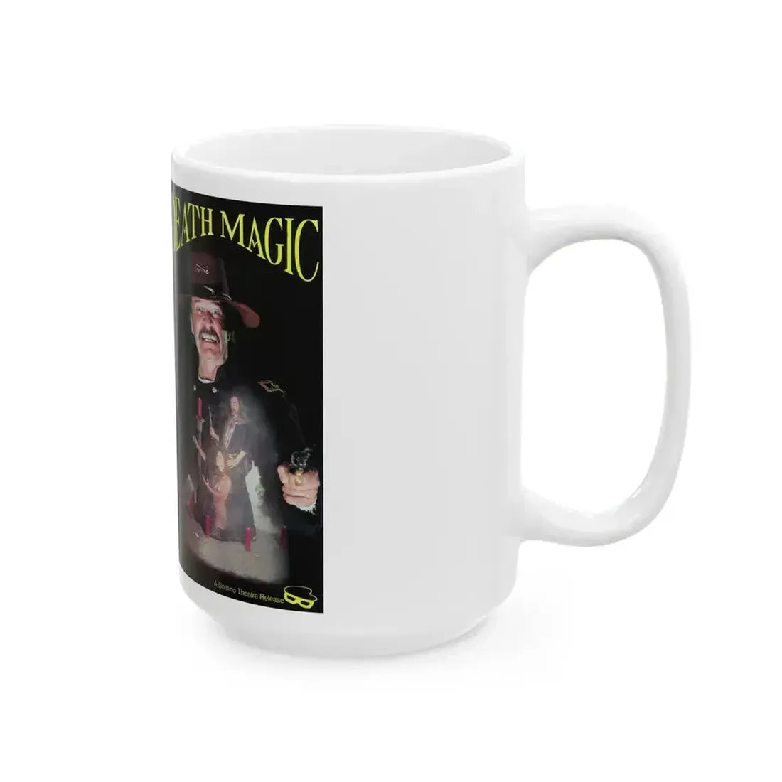 DEATH MAGIC (VHS COVER) - White Coffee Mug - Go Mug Yourself