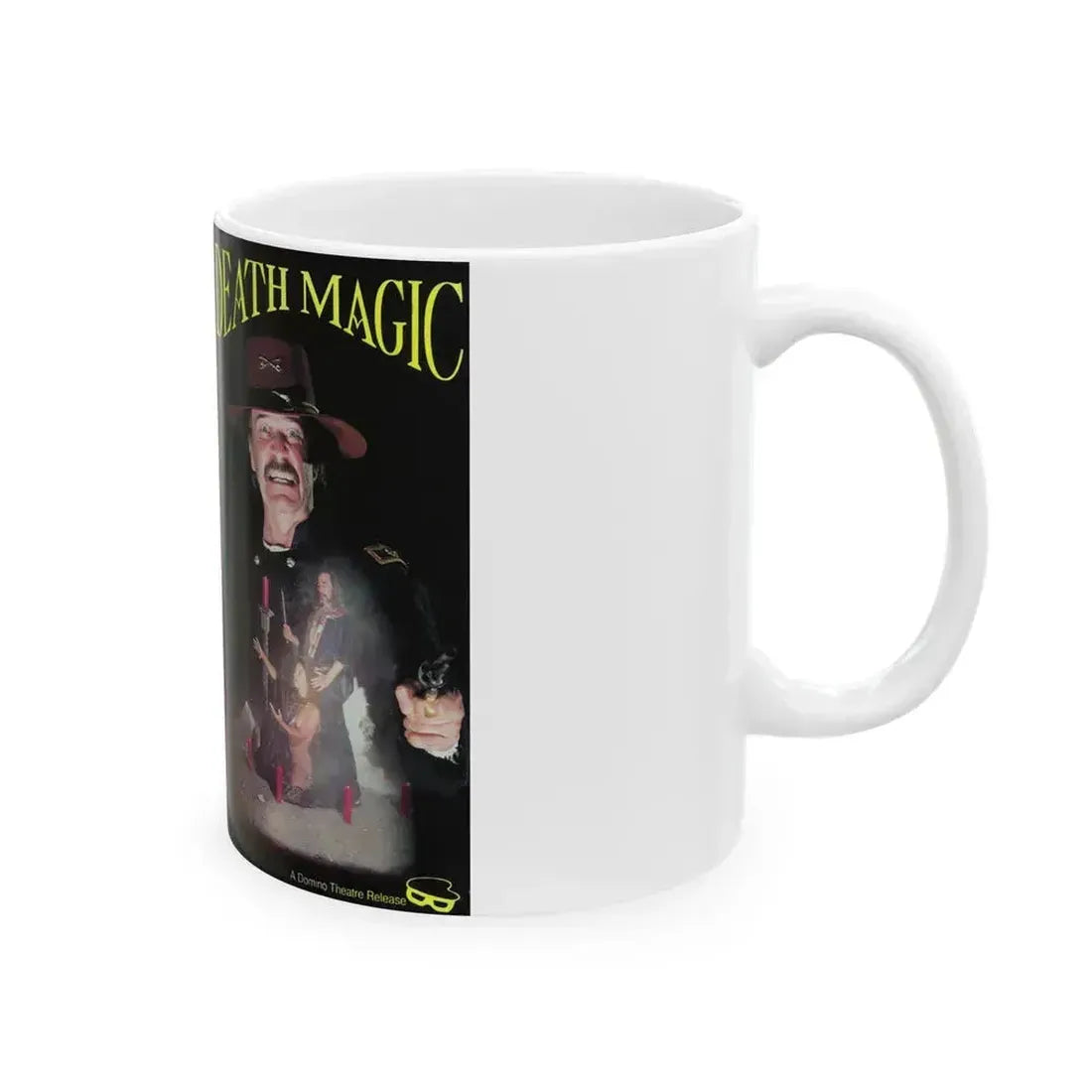 DEATH MAGIC (VHS COVER) - White Coffee Mug - Go Mug Yourself