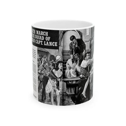 Death March Rescue Squad of Wild Man Capt. Lance, For Men Only, March 1961 - White Coffee Mug 11oz - Go Mug Yourself