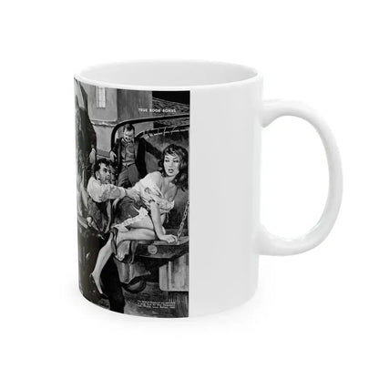 Death March Rescue Squad of Wild Man Capt. Lance, For Men Only, March 1961 - White Coffee Mug - Go Mug Yourself