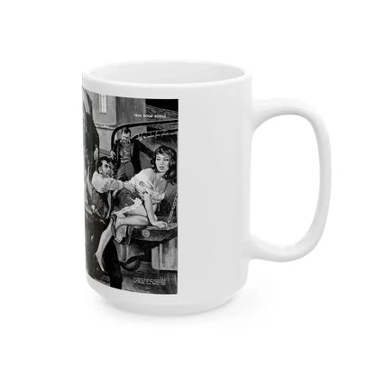 Death March Rescue Squad of Wild Man Capt. Lance, For Men Only, March 1961 - White Coffee Mug - Go Mug Yourself