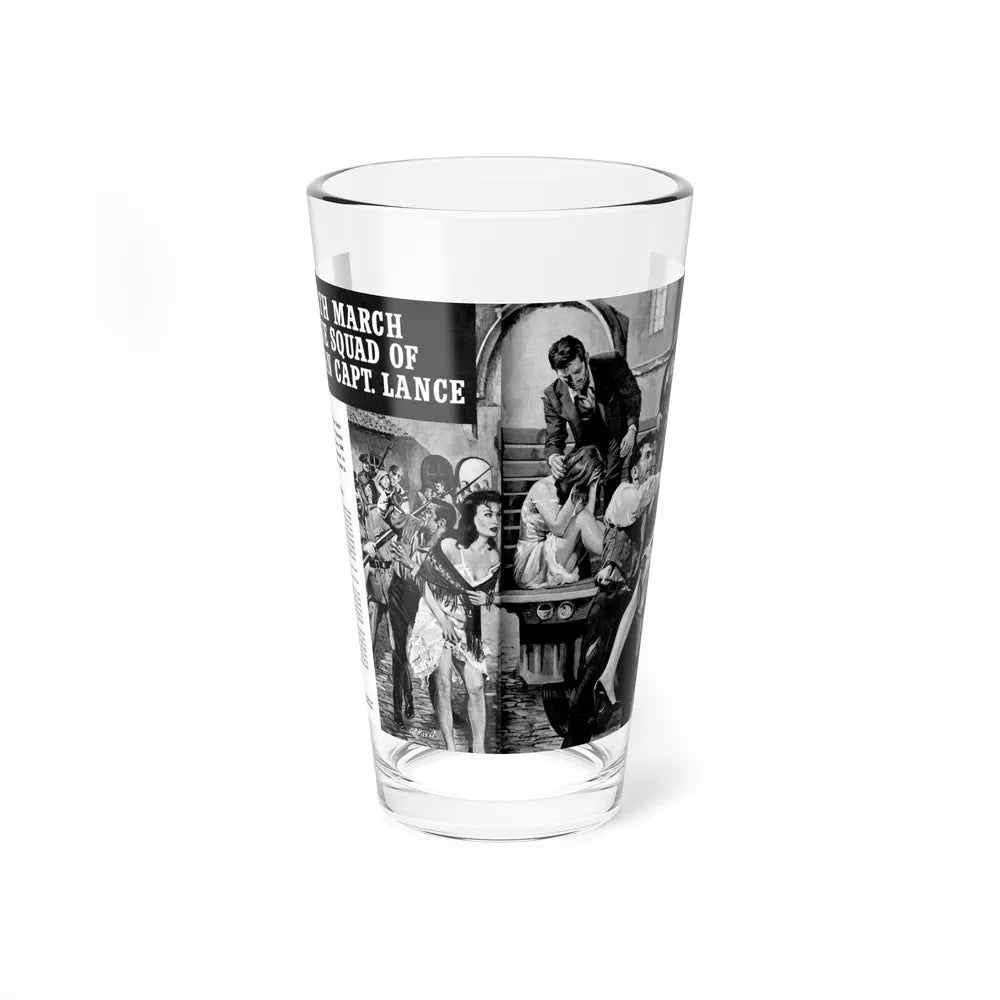 Death March Rescue Squad of Wild Man Capt. Lance, For Men Only, March 1961 - Pint Glass 16oz-16oz-Go Mug Yourself