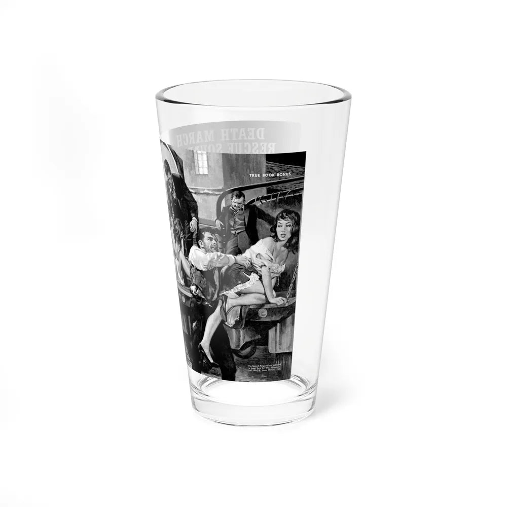 Death March Rescue Squad of Wild Man Capt. Lance, For Men Only, March 1961 - Pint Glass 16oz-Go Mug Yourself