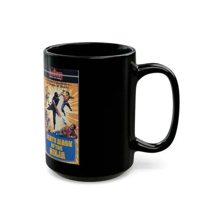 DEATH MASK OF THE NINJA (VHS COVER) - Black Coffee Mug - Go Mug Yourself