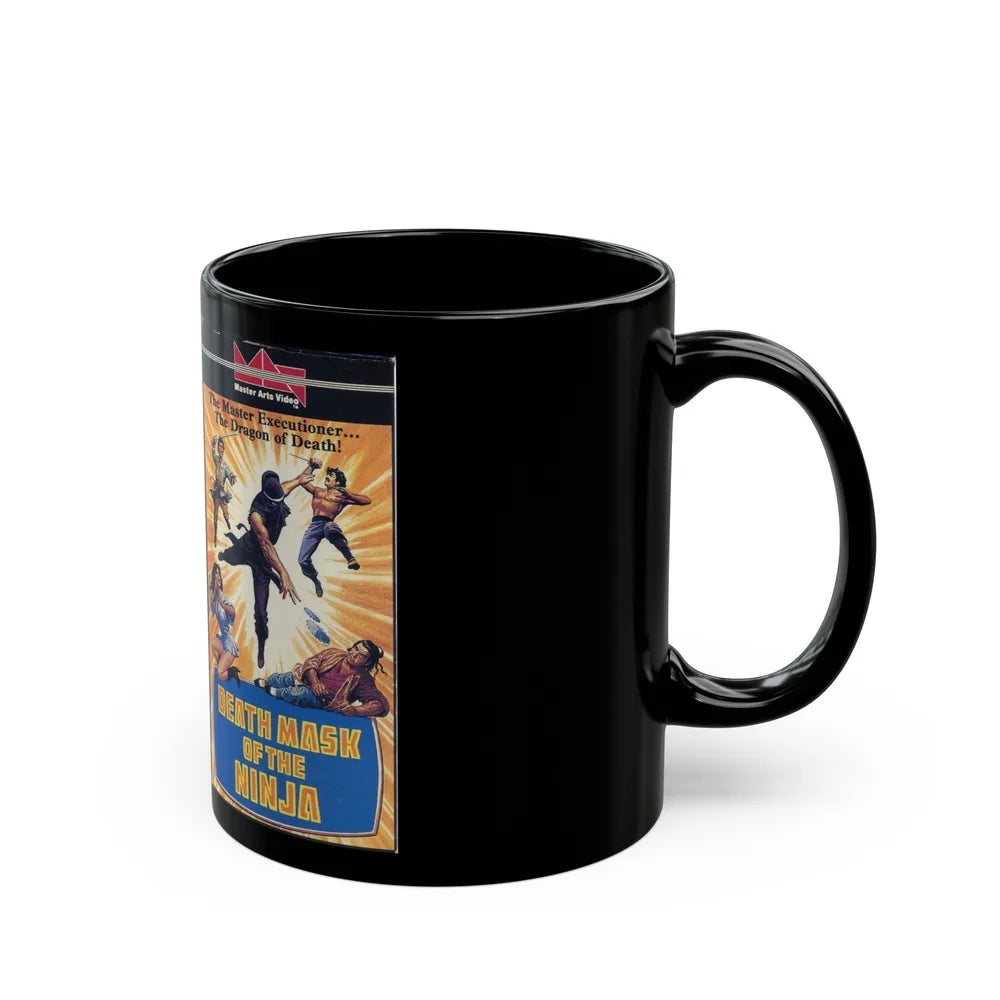 DEATH MASK OF THE NINJA (VHS COVER) - Black Coffee Mug-Go Mug Yourself