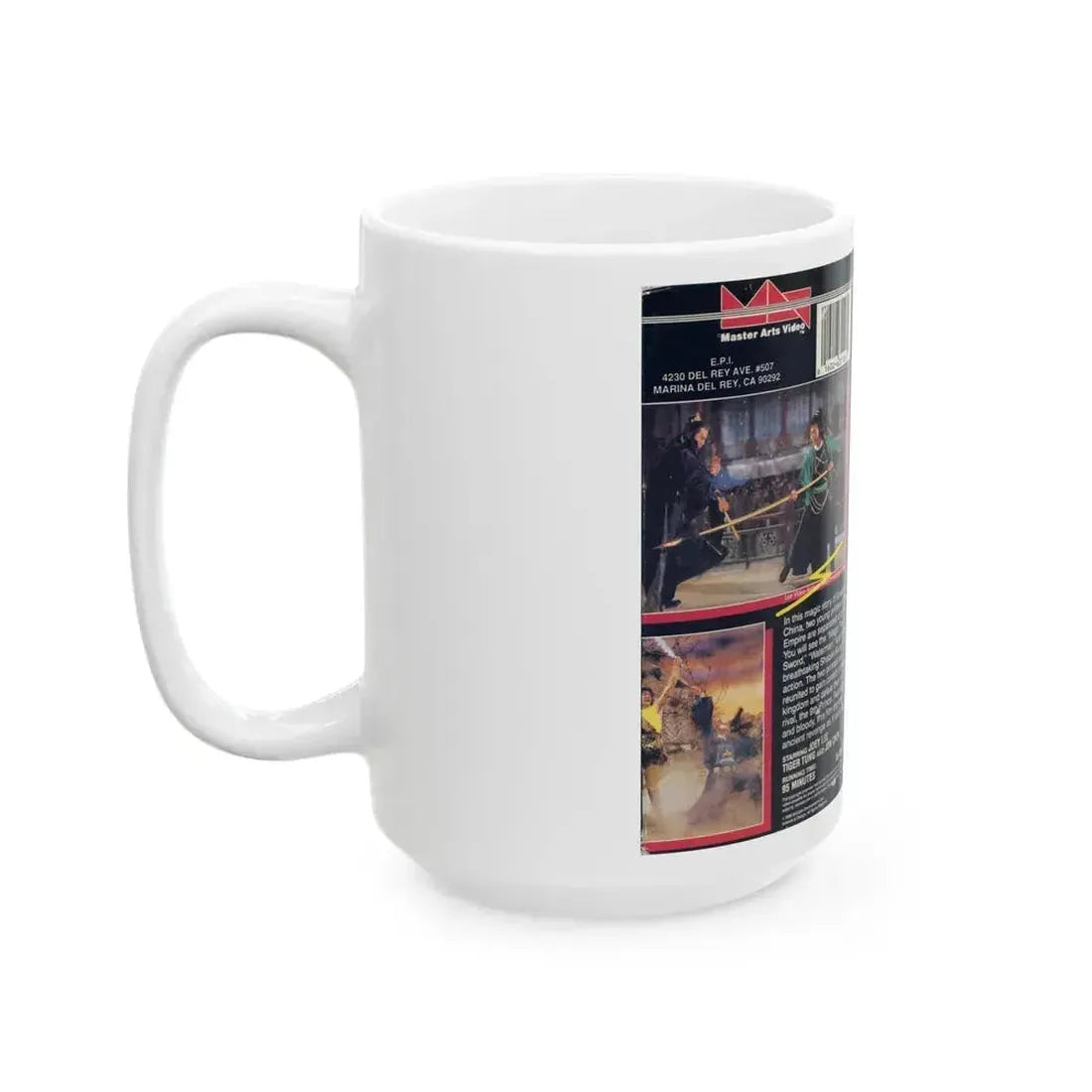 DEATH MASK OF THE NINJA (VHS COVER) - White Coffee Mug - Go Mug Yourself