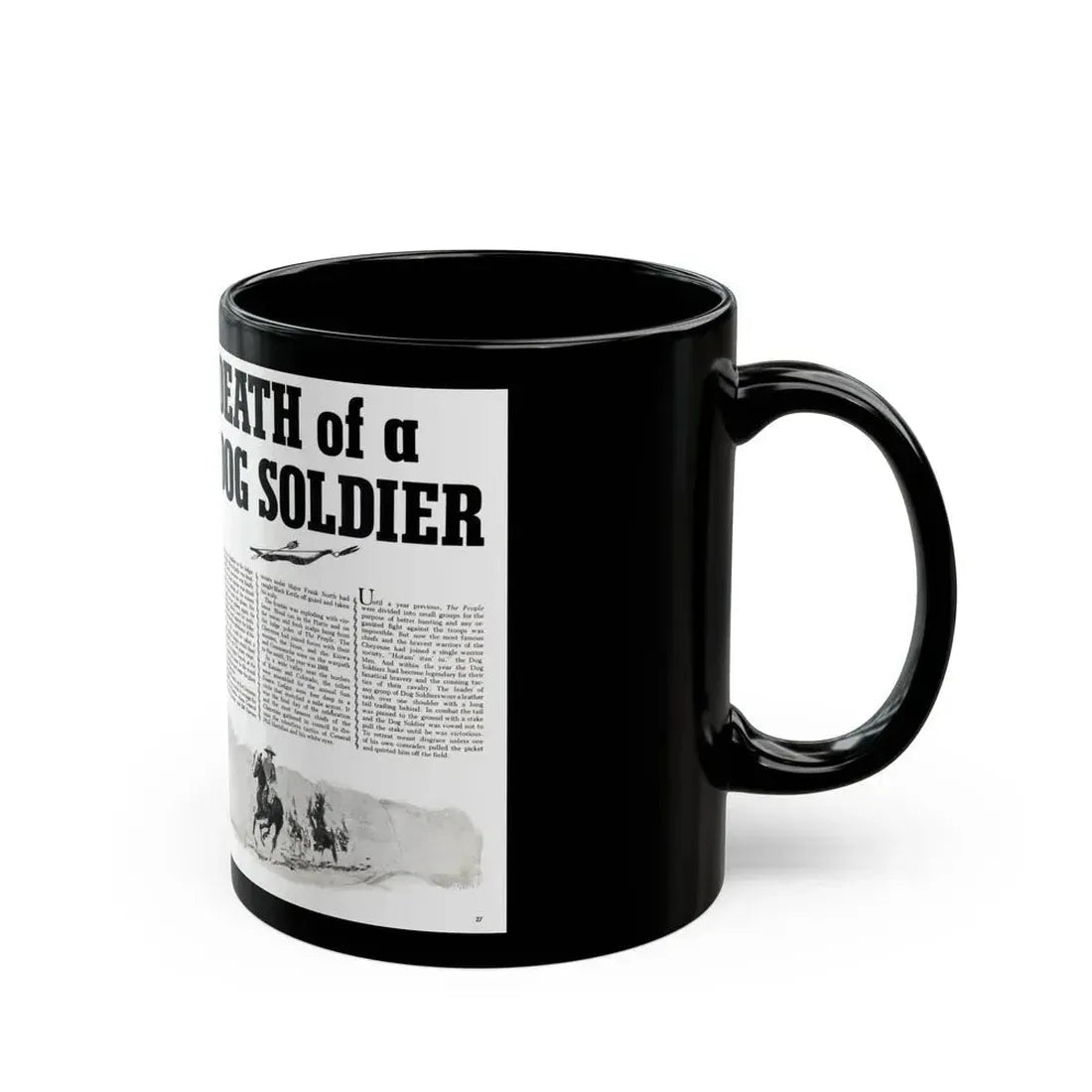 Death of a Dog Soldier, Valor magazine, November1968 - Black Coffee Mug - Go Mug Yourself