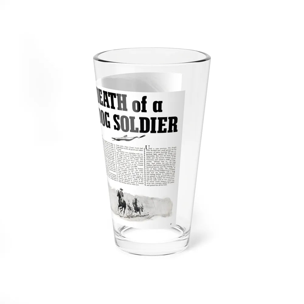 Death of a Dog Soldier, Valor magazine, November1968 - Pint Glass 16oz-Go Mug Yourself