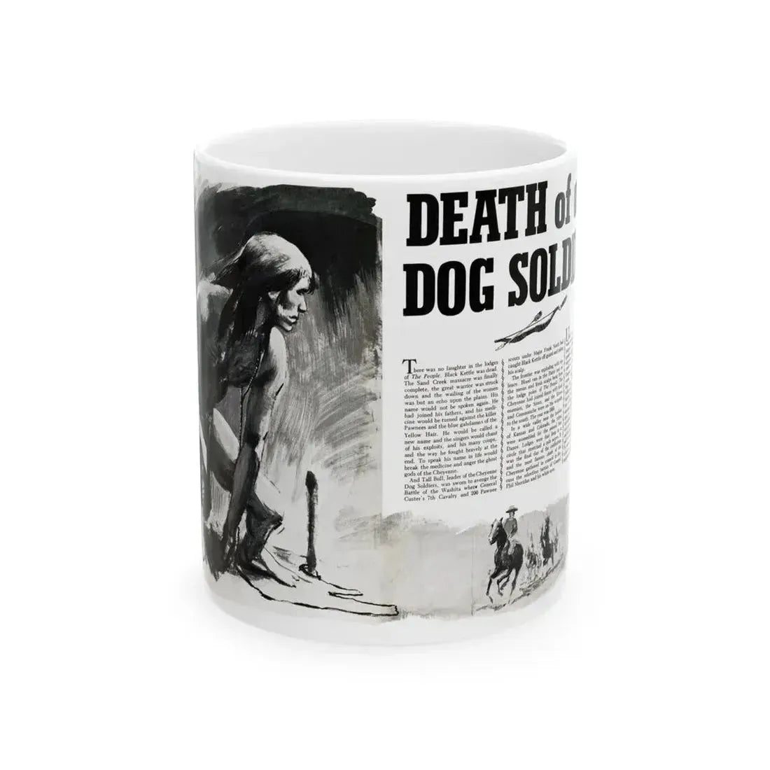 Death of a Dog Soldier, Valor magazine, November1968 - White Coffee Mug 11oz - Go Mug Yourself