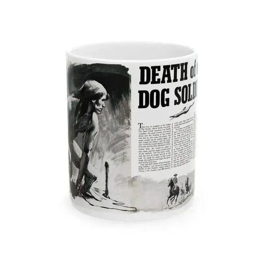 Death of a Dog Soldier, Valor magazine, November1968 - White Coffee Mug 11oz - Go Mug Yourself