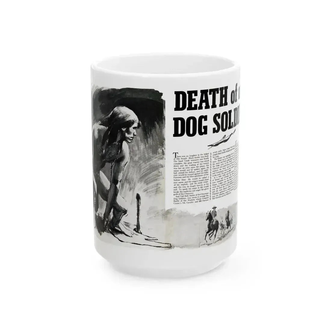 Death of a Dog Soldier, Valor magazine, November1968 - White Coffee Mug 15oz - Go Mug Yourself