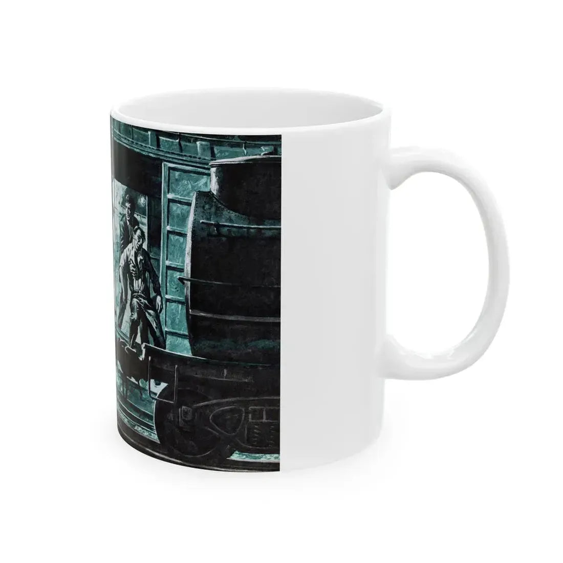 Death of a Mob, Male magazine, February 1957 - White Coffee Mug - Go Mug Yourself