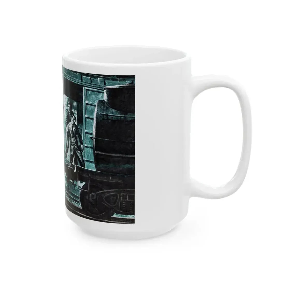 Death of a Mob, Male magazine, February 1957 - White Coffee Mug - Go Mug Yourself