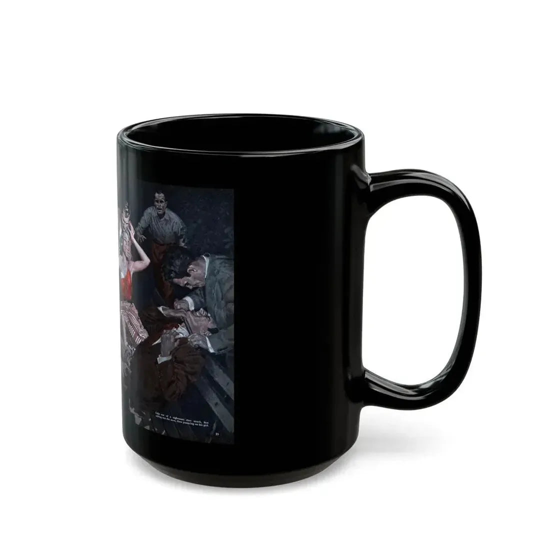 Death of a Rapist, Cavalier magazine, January 1953 - Black Coffee Mug - Go Mug Yourself