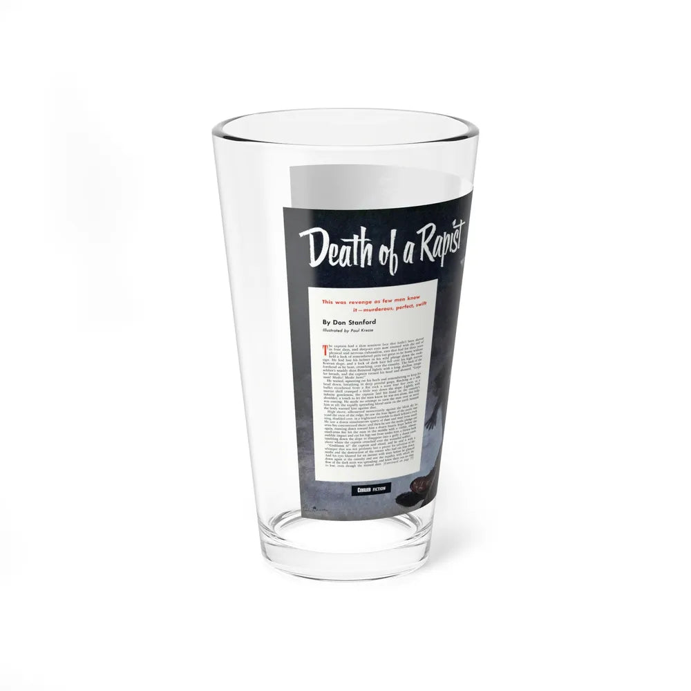 Death of a Rapist, Cavalier magazine, January 1953 - Pint Glass 16oz-Go Mug Yourself