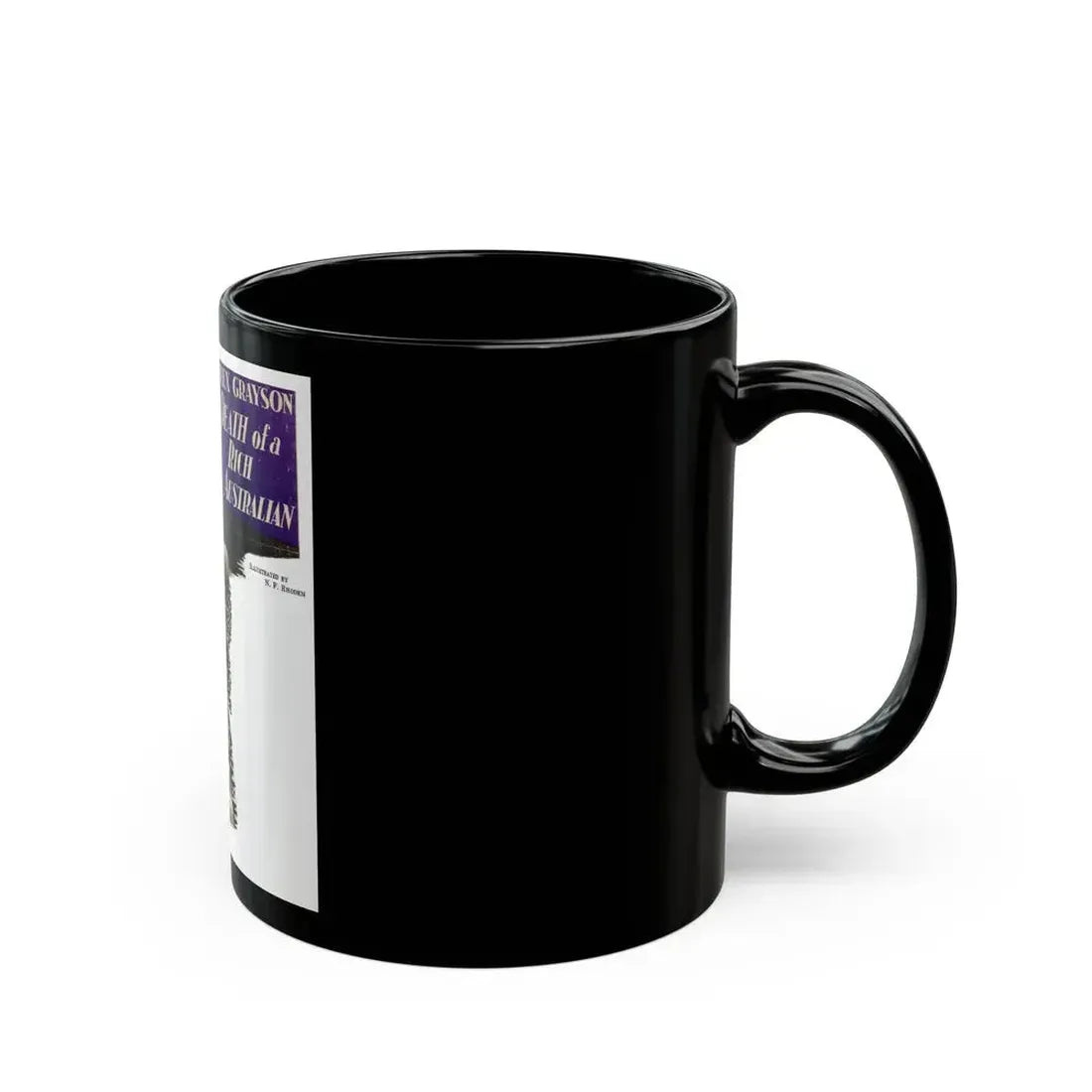 Death of a Rich Australian (1), The Australian Journal, July 1, 1937 - Black Coffee Mug - Go Mug Yourself