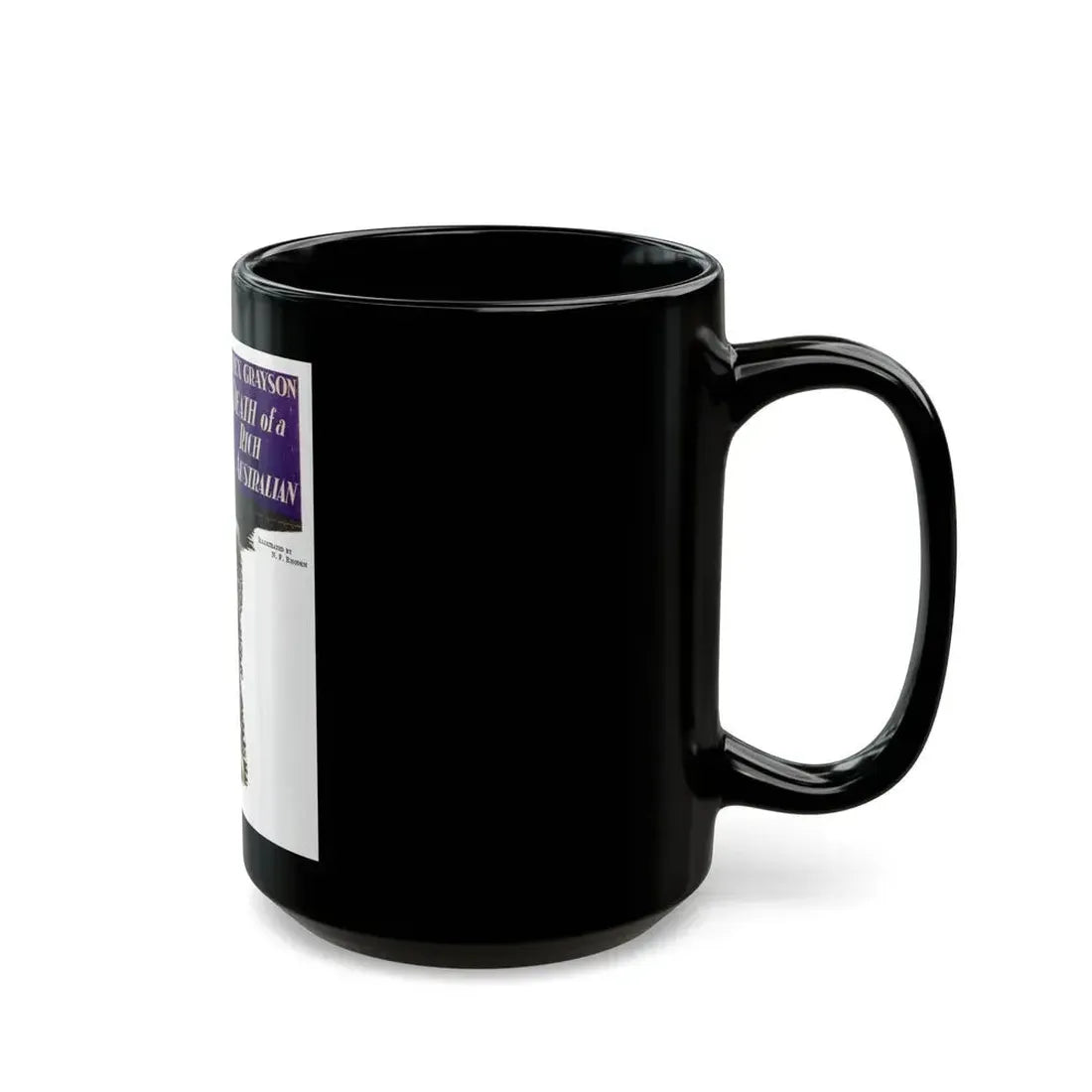 Death of a Rich Australian (1), The Australian Journal, July 1, 1937 - Black Coffee Mug - Go Mug Yourself