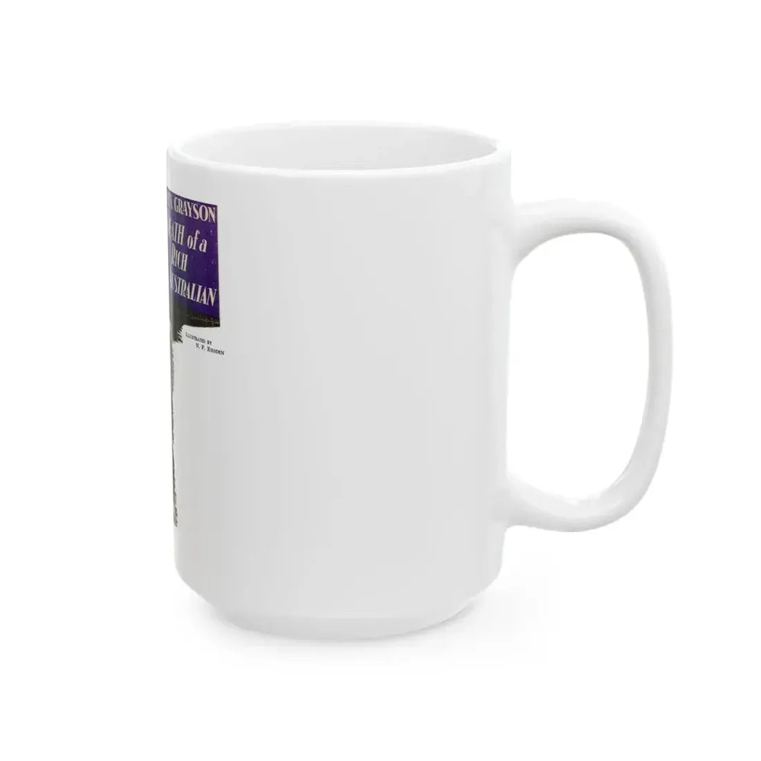 Death of a Rich Australian (1), The Australian Journal, July 1, 1937 - White Coffee Mug - Go Mug Yourself